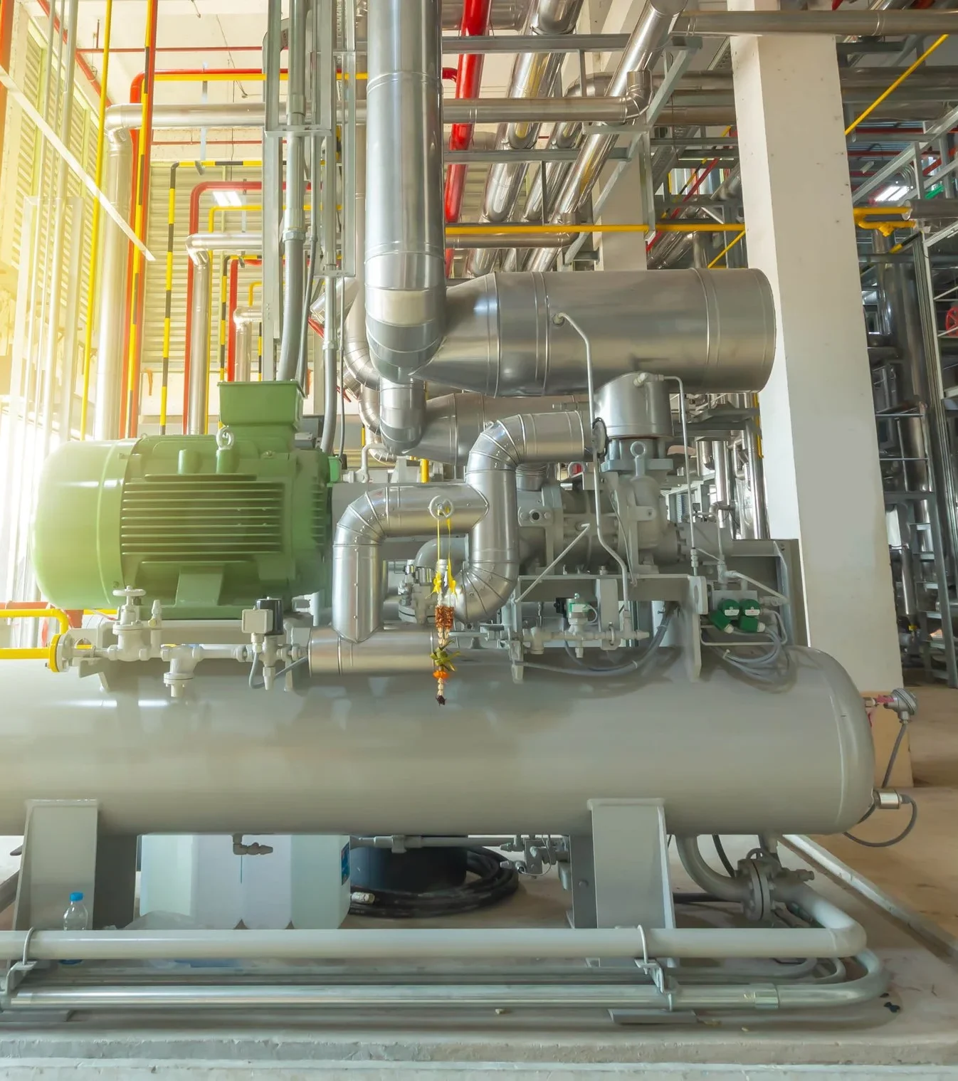 Gestion et réduction de la consommation d'énergie sur centrale d'air comprimé et réseaux de fluides industriels.